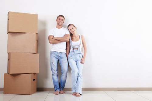 Packing supplies and organised moving boxes for a Brompton home move