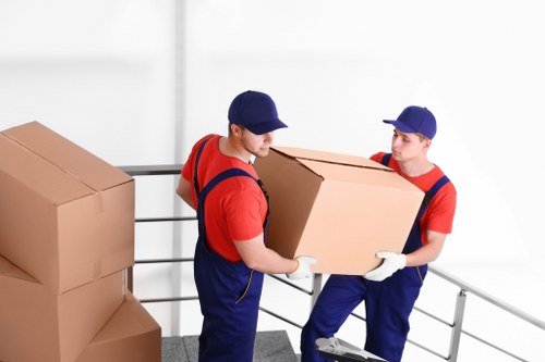 Removal team preparing a local home move in Brompton