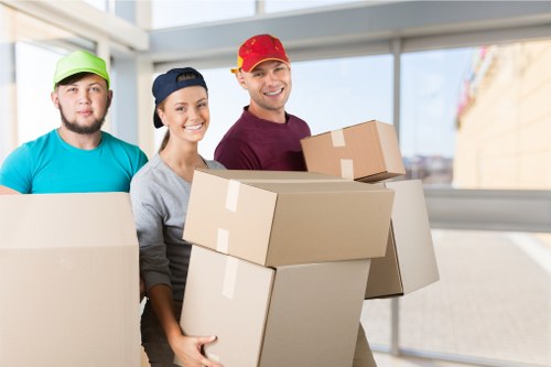 Local removals service planning in Brompton street setting