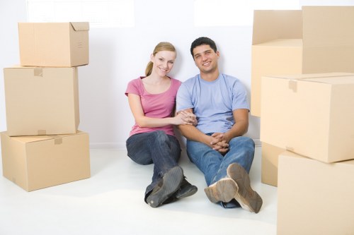 Brompton van service loading furniture and boxes safely