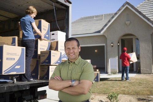 Furniture pick-up service handling a sofa removal in Brompton