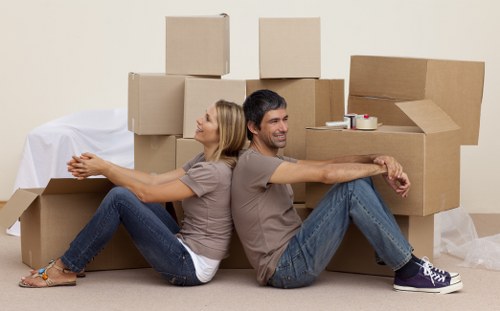 Brompton Removals team preparing a careful home move