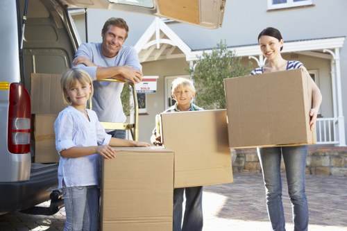 A smooth and professional Brompton removals process with packed items ready to move