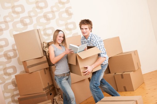 Local Brompton moving specialists organizing a relocation