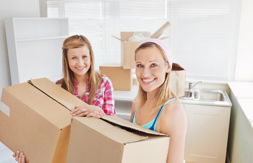 Furniture and technology being moved during office removals