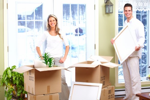 Careful furniture transport during a Brompton man and van move