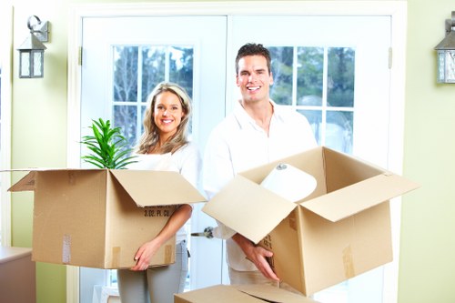 Local movers navigating tight access in Brompton