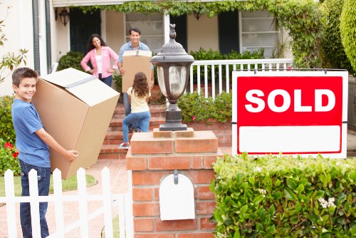 Packing and loading furniture into a moving van in Brompton