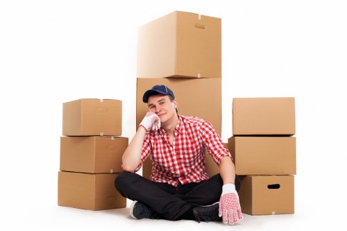 Keyboard navigation focused on accessible moving service content